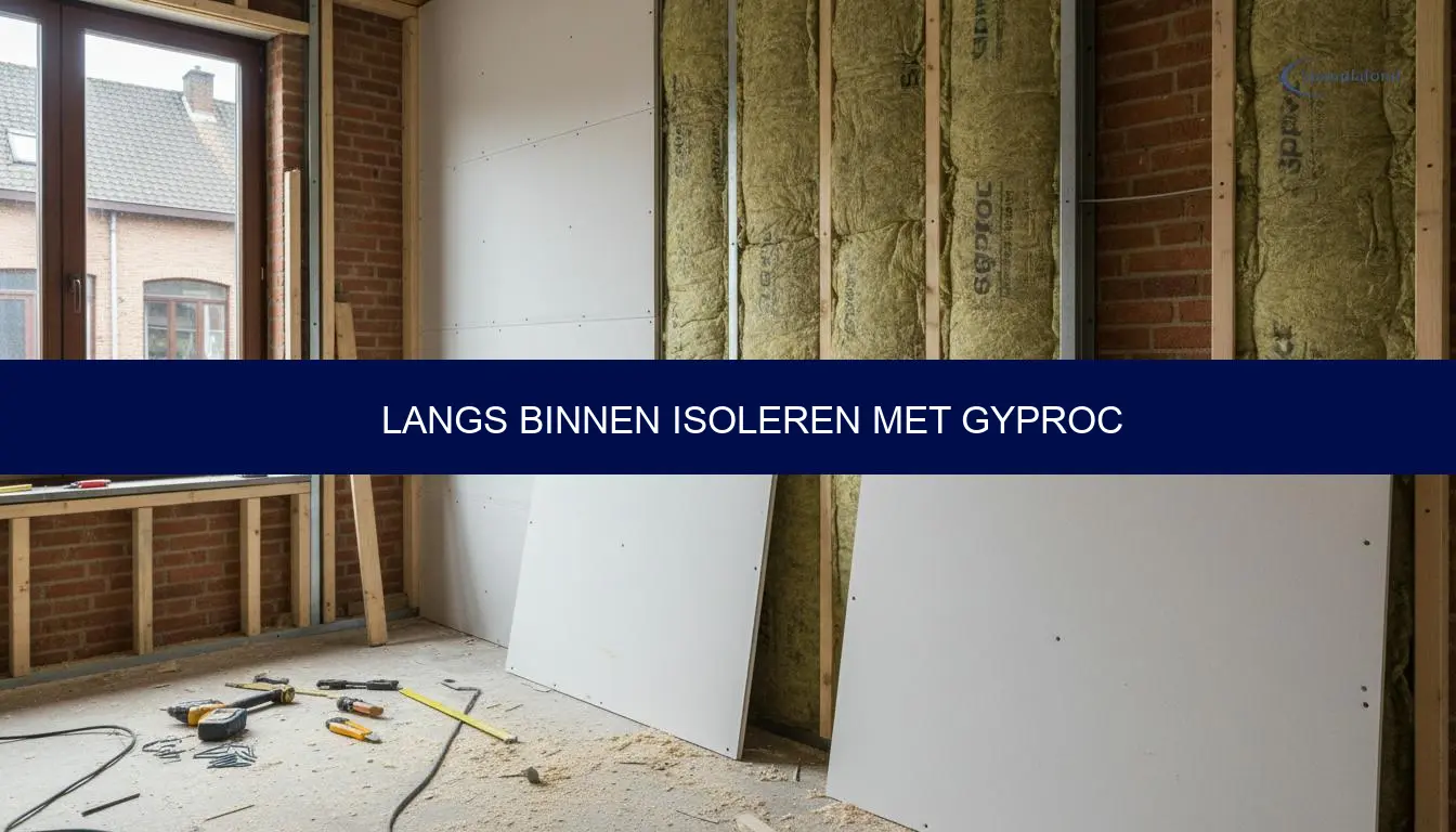 Langs binnen isoleren met gyproc